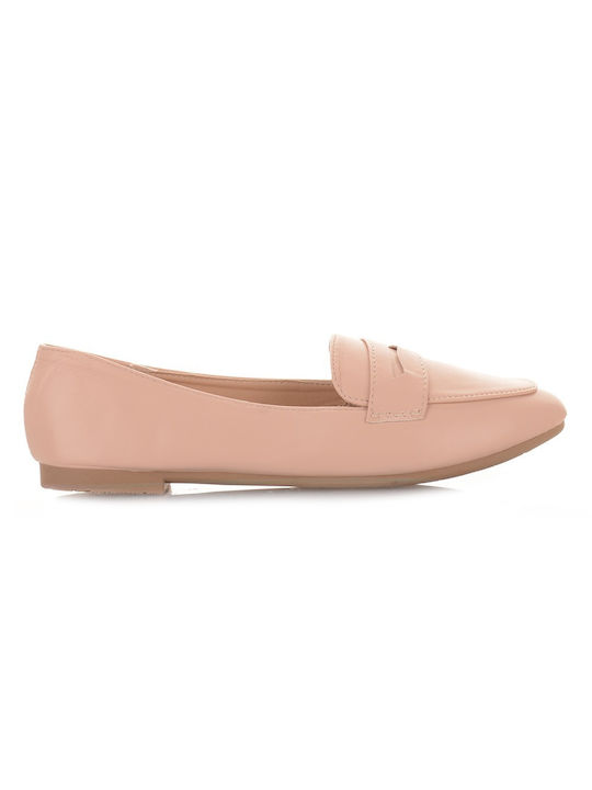 Famous Shoes Γυναικεία Loafers Nude