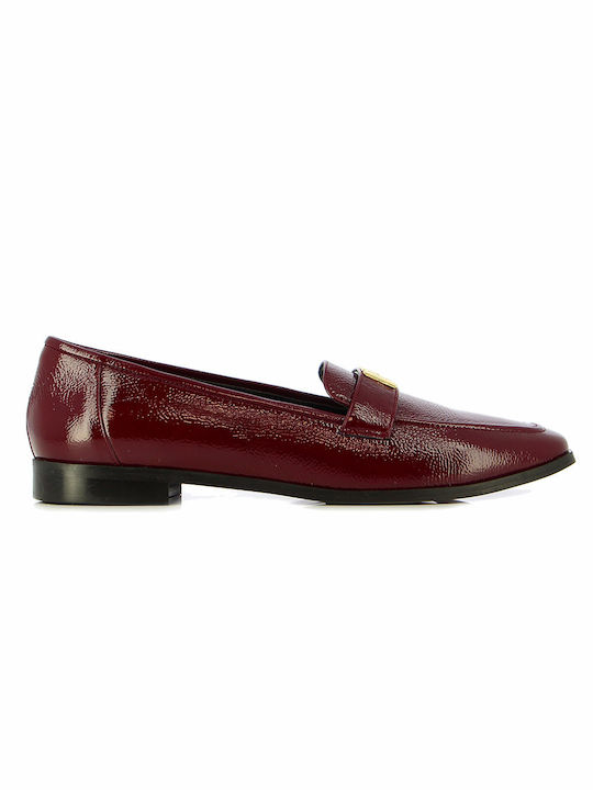 Guy Laroche Piele Mocasini pentru femei în culoarea Burgundy