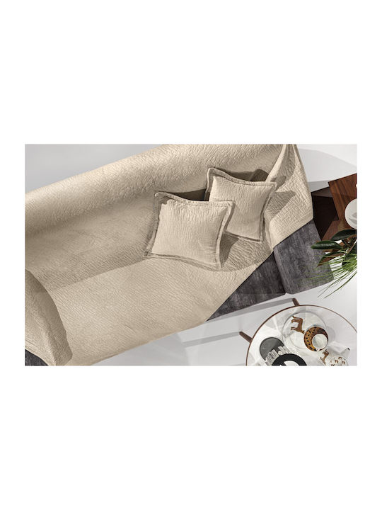 Guy Laroche Canapea cu două locuri Throw Avon 170x250cm Camel with Pillowcase