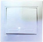 AGC Recessed Electrical Lighting Wall Switch with Frame Basic White 30601346