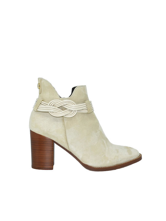 Leather Boots MLV Cecilia16 Beige Leather Boots MLV Cecilia16 Beige