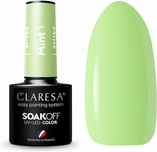 Claresa Soakoff Ojă Pentru Unghii Cu Gel Mint 1 5ml
