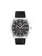 Calvin Klein Watch Battery with Black Leather Strap