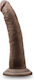 Dr. Skin Plus Posable Glass Dildo With Suction Cup Chocolate 18cm