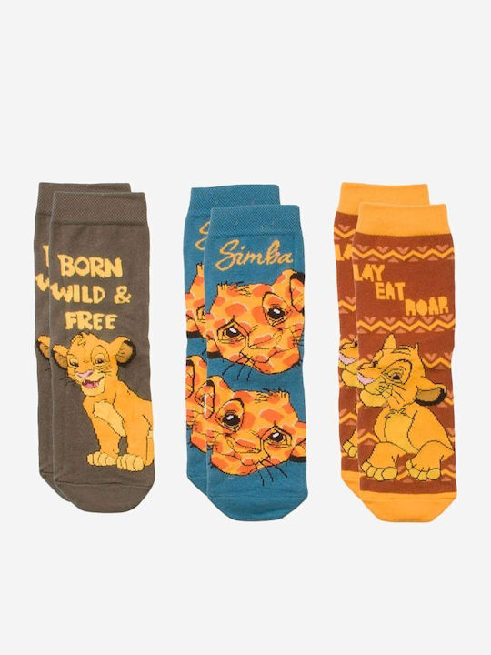adidas Kids' Socks Knee-High Lion King Multicolored 3 Pairs