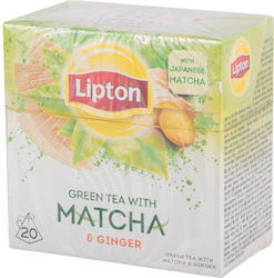 Lipton Matcha Τσάι Πυραμίδα Ginger 20 Φακελάκια