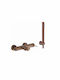 Teorema Lab Mixing Bathtub Shower Faucet Complete Set Bronze