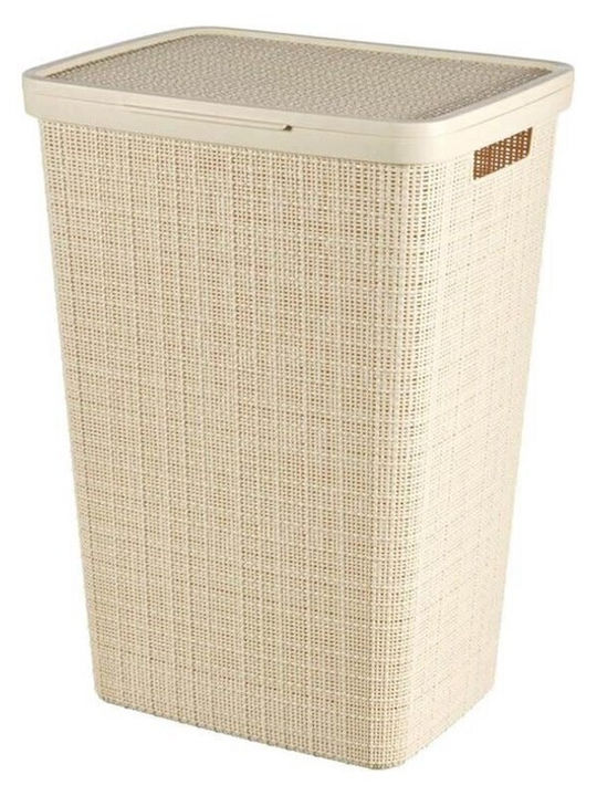 Curver 11-21.45976 Laundry Basket Plastic with Cap 43x34x60cm Beige