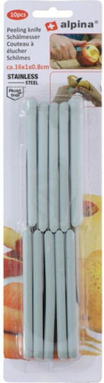 Alpina Appliances Messer Set aus Rostfreiem Stahl Weiß 10 Stück
