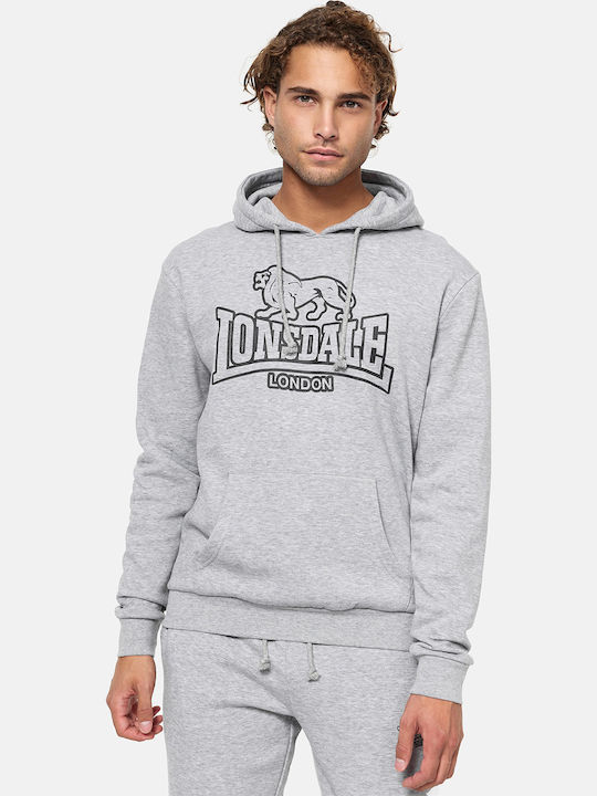 Lonsdale Fochabers Sweatshirt with Hood Gray