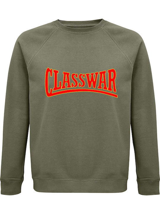 Sweatshirt Unisex Organic " CLASSWAR ", Khaki