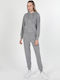 Lang Damen Sweatshirt Kapuzen Gray