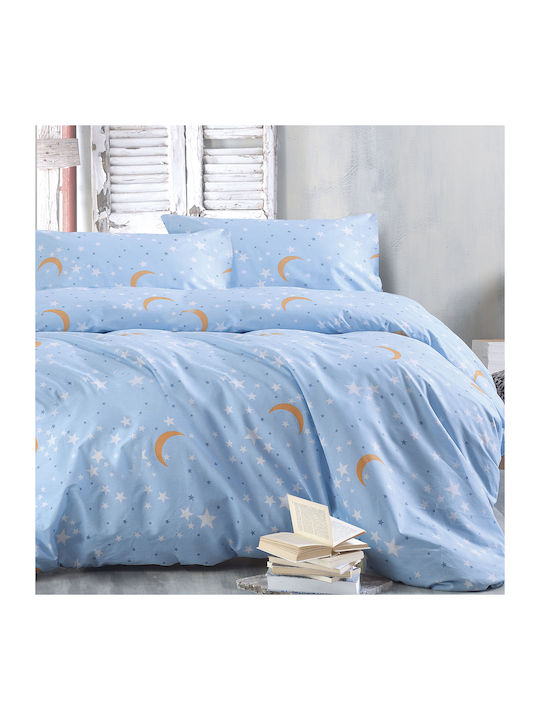 Rythmos Quilt Set Queen 220x240cm Moonlight Blu...