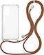 Sonique Armor Back Cover Silicon cu Curea Maro ...