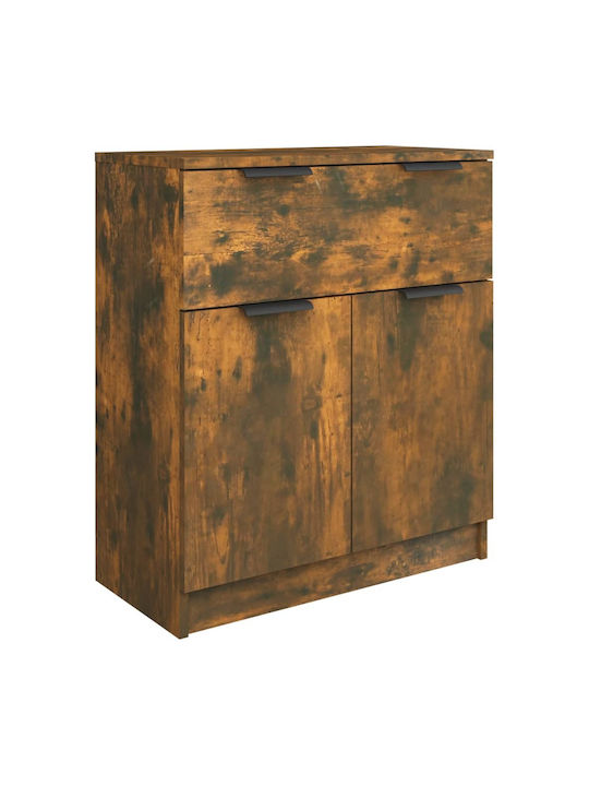 Sideboard Wooden with Drawers Καπνιστή Δρυς 60x30x70cm