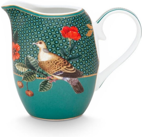 PiP Studio Winter Wonderland Milchkanne zum Servieren aus Porzellan in Grün Farbe 1Stück