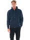 Sweatshirt with Hood Navy Blue