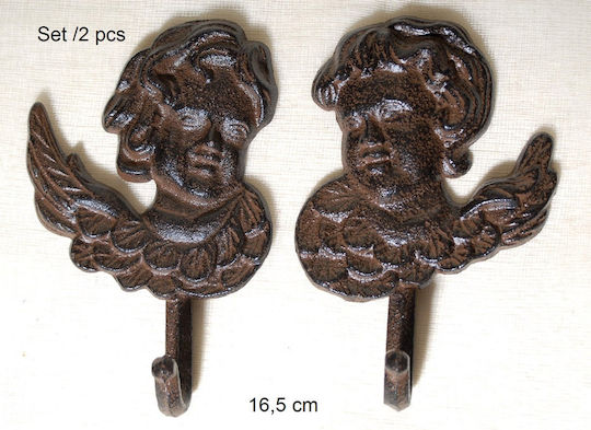 Royal Art Collection Αντικέ Μεταλλική 2 Θέσεων 16.5cm 2τμχ