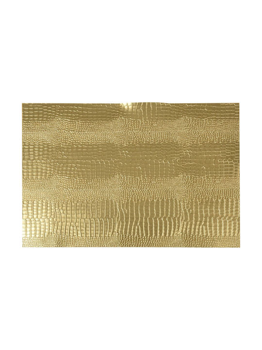 Zaros Croco Σουπλά Πλαστικό Χρυσό 45x30cm