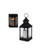 BigBuy Decorative Lamp Lattern Black 3pcs