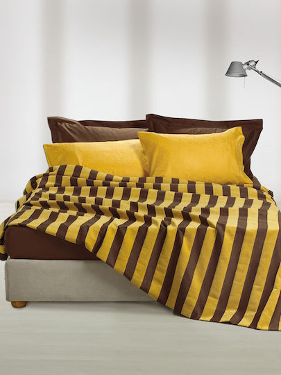 Palamaiki Huelva Κουβέρτα Fleece Υπέρδιπλη 240x270εκ. Yellow