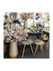 Round Metal Side Table Gold M54.5xL54.5xH57.5cm