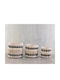 Rythmos Vega Übertopf Stoff Beige 30x30x30εκ.