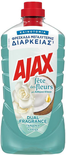 Ajax Fete Des Fleurs Cleaning Liquid General Use Γαρδένια & Καρύδα 1lt