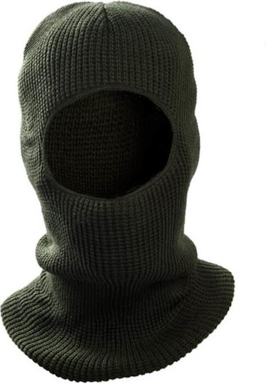 Full Face Beanie Knitted in Black color
