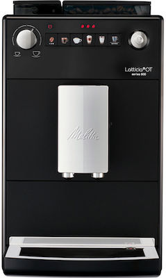 Melitta Latticia OT F30/0-100 Automatic Espresso Machine Pressure 15bar for Cappuccino with Grinder Frosted Black