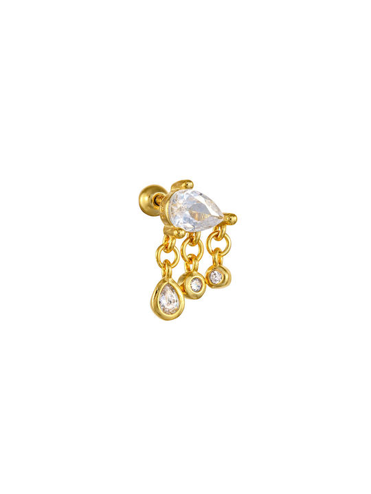 Singur Piercing de argint Piercing Piercing Glam Earring