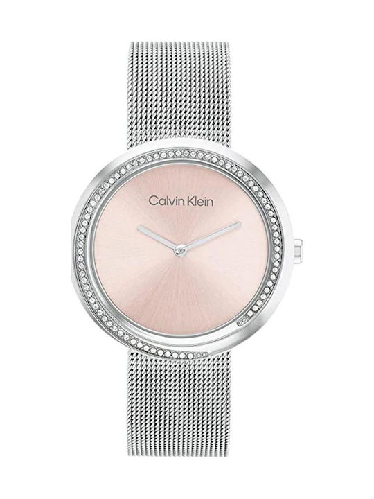 Calvin Klein Ρολόι Μπαταρίας με Μεταλλικό Μπρασελέ Calvin Klein Ρολόι Μπαταρίας με Μεταλλικό Μπρασελέ