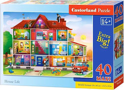 Kids Puzzle House Life for 4++ Years 40pcs Castorland