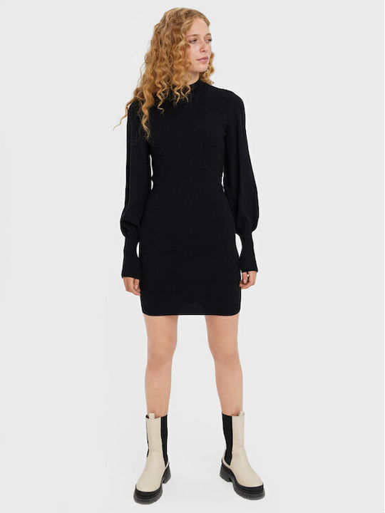 Vero Moda Mini Dress Knitted Black