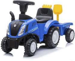 Kids Foot-to-Floor Ride On Tractor with Trailer New Holland Blue