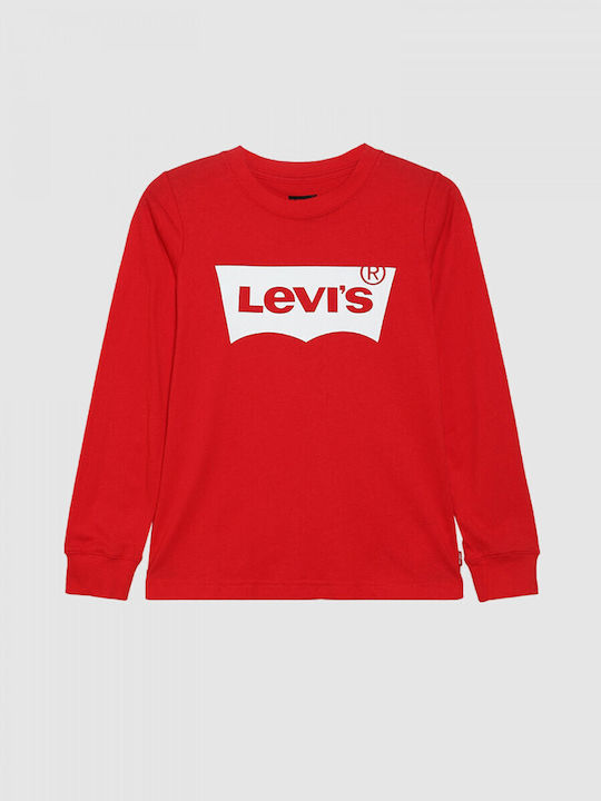 Levi's Παιδική Μπλούζα Μακρυμάνικη Κόκκινη