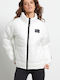 BodyTalk Women's Short Puffer Jacket for Winter White