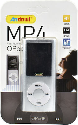 Andowl QPOD5 MP4-Spieler mit Display 1.8" Silber