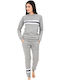 Amelie Winter Damen Pyjama-Set Gray