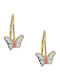 Mertzios.gr Kids Earrings Pendants Butterflies from Gold 14K