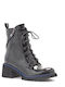 Women's Ankle Boots made of Patent Leather Black