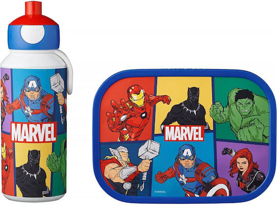 Rosti Mepal Avengers Пластмасов Детски Комплект за Хранене Avengers 0.75 л Многоцветен 17.8 x 13.2 x 6.1 см