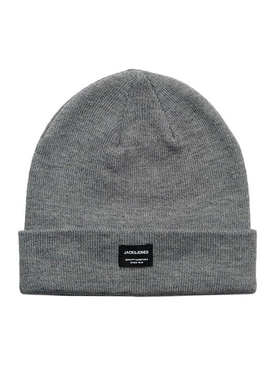 Beanie Ανδρικός Σκούφος Πλεκτός σε Γκρι χρώμα