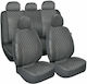 Kaver Car Cover Set 4pcs Polyester Gray