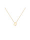 14-carat gold necklace with heart