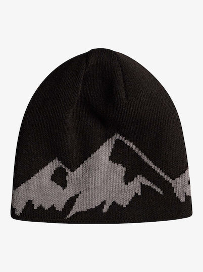 M&w Beanie Ανδρικός Reversible Σκούφος Πλεκτός σε Μαύρο χρώμα