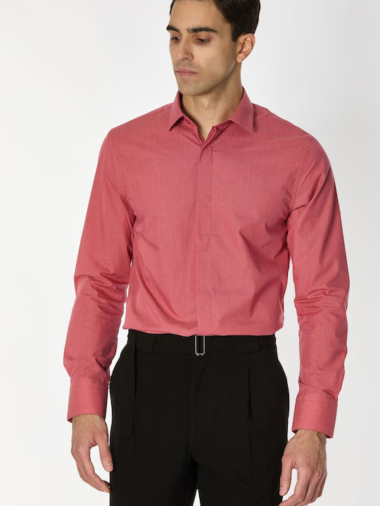 Vittorio Artist Long-sleeved Cotton Shirt Dark ...