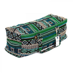 Bodhi Yoga Kit Mat Bag Ethno - Τσάντα Μεταφοράς για στρώμα - βαμβάκι - μαύρο/άσπρο/πράσινο Διαστάσεις 63cm x 20cm x 23cm