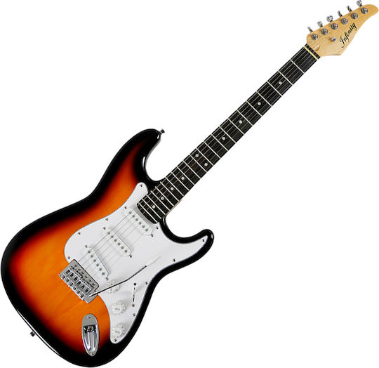 Infinity Last32 Strat Sunburst Ηλεκτρική Κιθάρα για Αριστερόχειρες ST Style με HH Διάταξη Μαγνητών Sunburst