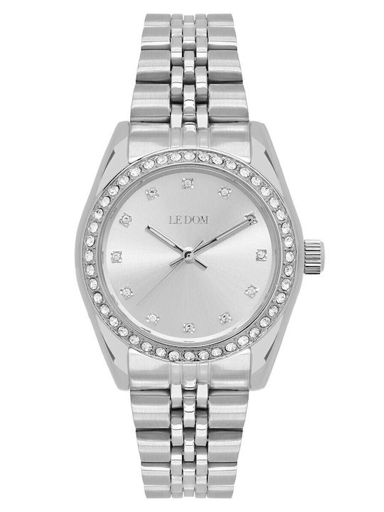 Le Dom Women's Watch with Silver Metal Bracelet